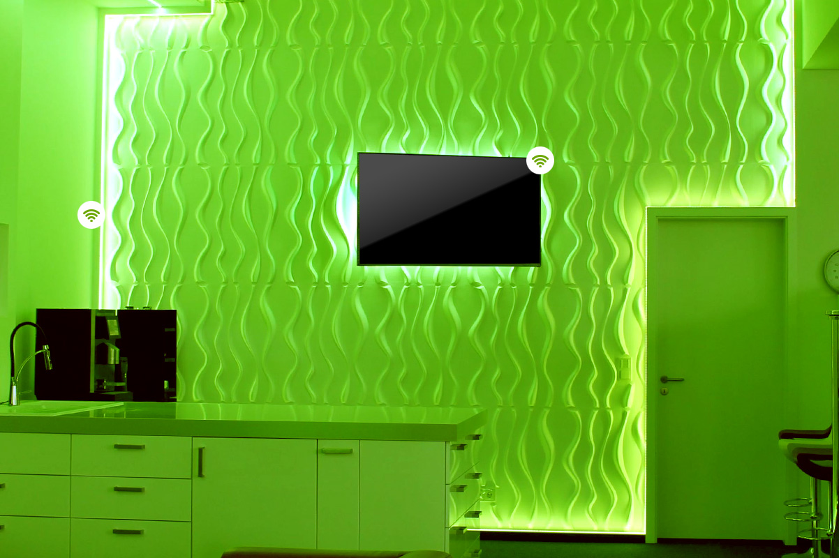 Smarthome Led Tv Einfach Funkgesteuert - Wall , HD Wallpaper & Backgrounds