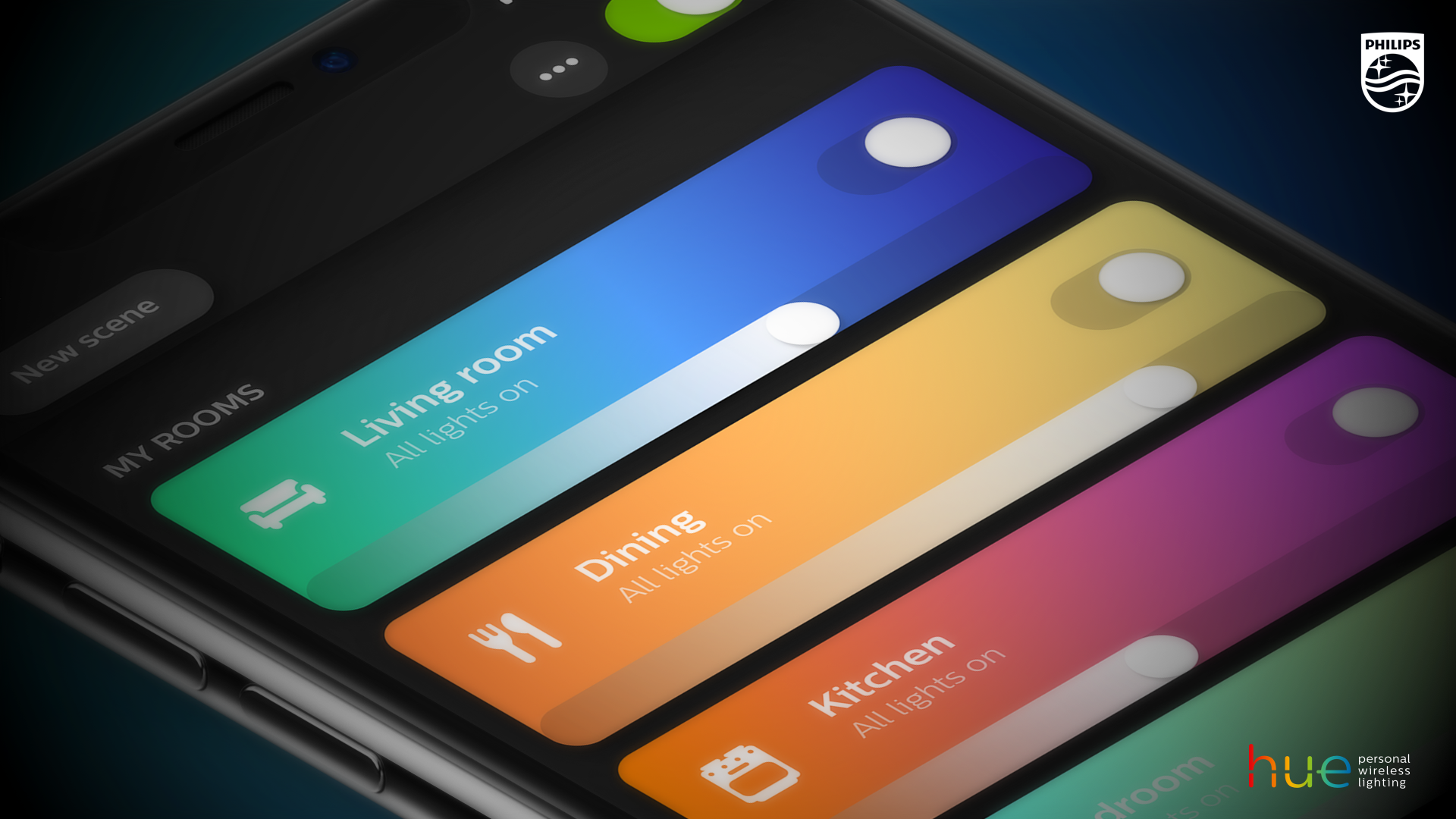Download High-res - Philips Hue App , HD Wallpaper & Backgrounds