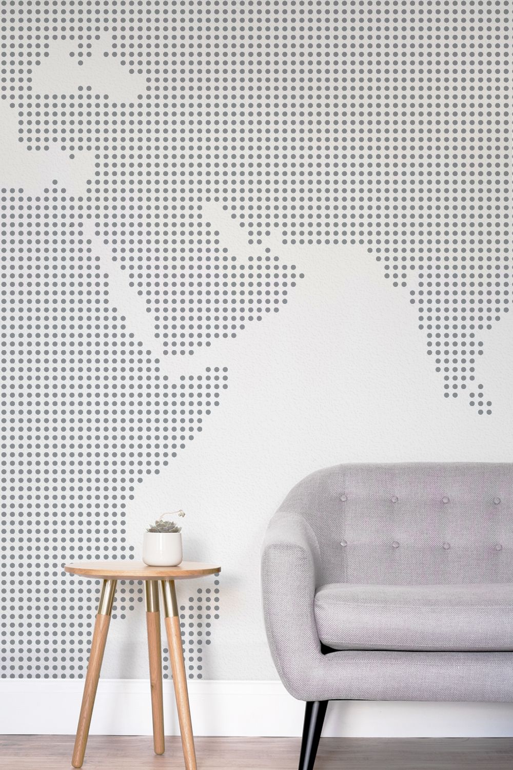 Both Minimal And Beautiful, This Dotted World Map Wallpaper - Chair , HD Wallpaper & Backgrounds