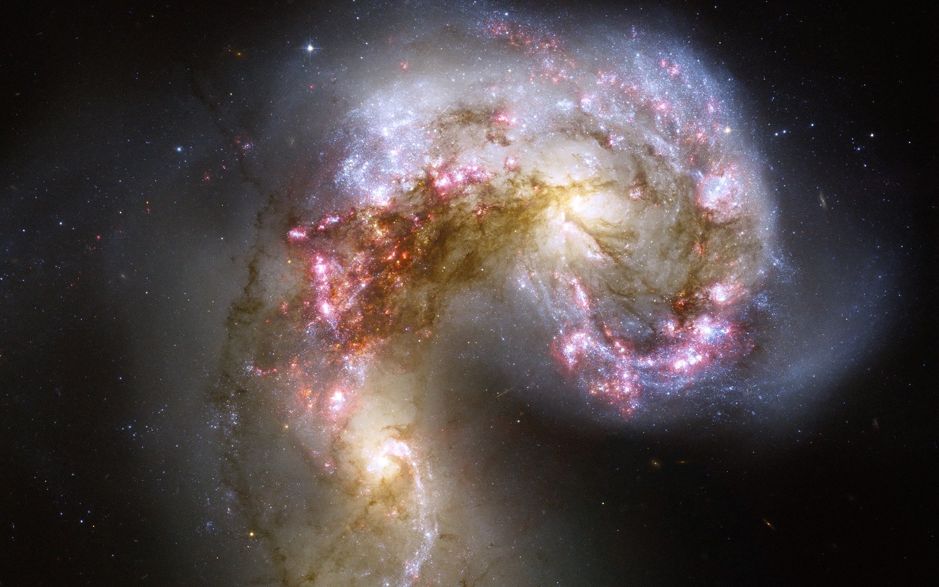 Hd Wallpaper - Antennae Galaxies , HD Wallpaper & Backgrounds