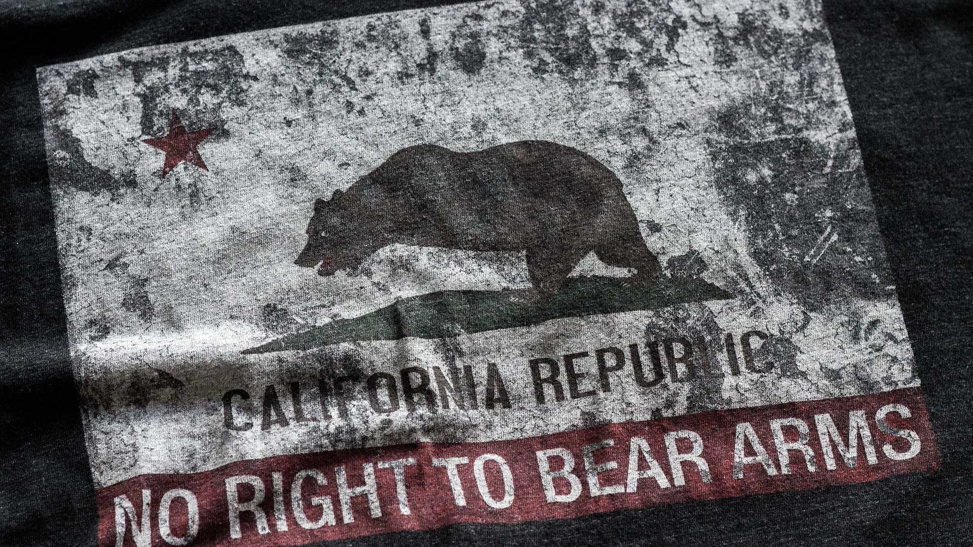 California Flag Rkba Infringed T-shirt Detail - Grizzly Bear , HD Wallpaper & Backgrounds