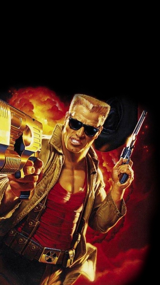 Wallpaper Duke Nukem, Pistol, Haircut, Glasses, Cloak - Duke Nukem , HD Wallpaper & Backgrounds