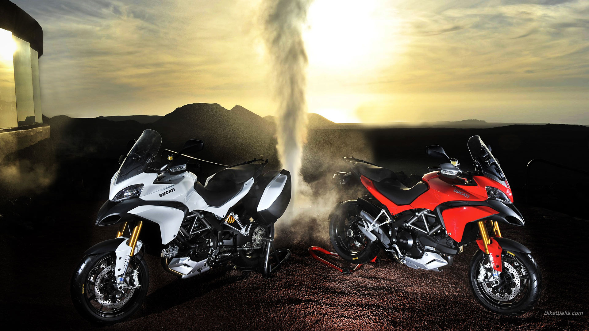 Wheel, Motorcycle, Stunt Performer, Virat Kohli Bike, - Ducati Multistrada 1200 , HD Wallpaper & Backgrounds