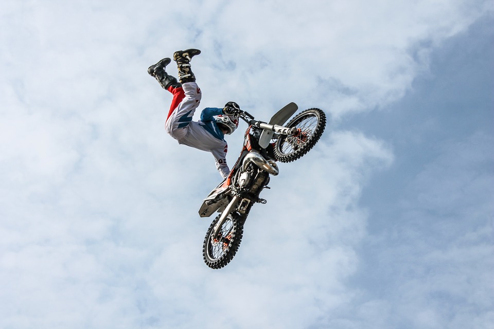 Biker, Motorcycle, Stunt, Man, Person - Motocross Png , HD Wallpaper & Backgrounds