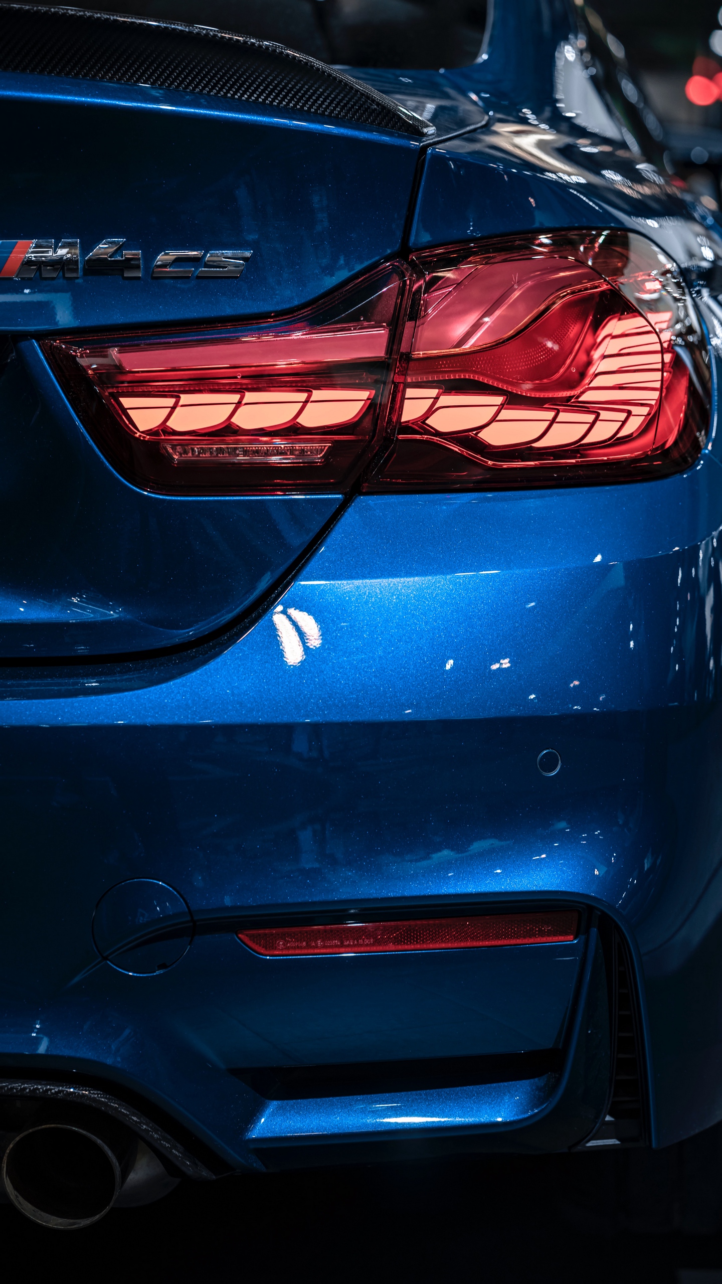 Wallpaper Bmw M4 Cs, Bmw, Blue, Rear View - Обои Бмв На Айфон , HD Wallpaper & Backgrounds