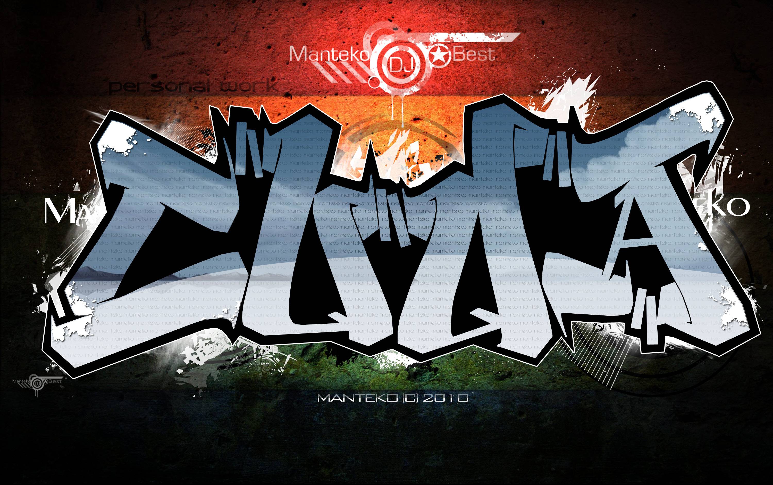 Graffiti Best Manteko Hd Wallpaper - Graphic Design , HD Wallpaper & Backgrounds