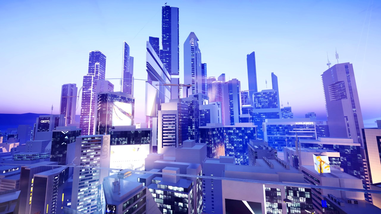 Futuristic City Ambience - Mirror's Edge Catalyst Wallpaper City , HD Wallpaper & Backgrounds