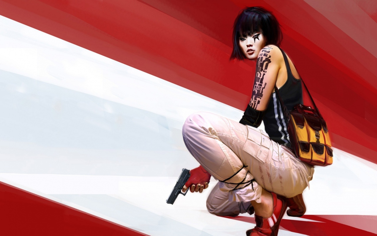 Mirror's Edge Wallpapers And Stock Photos - Faith Mirror's Edge Gun , HD Wallpaper & Backgrounds