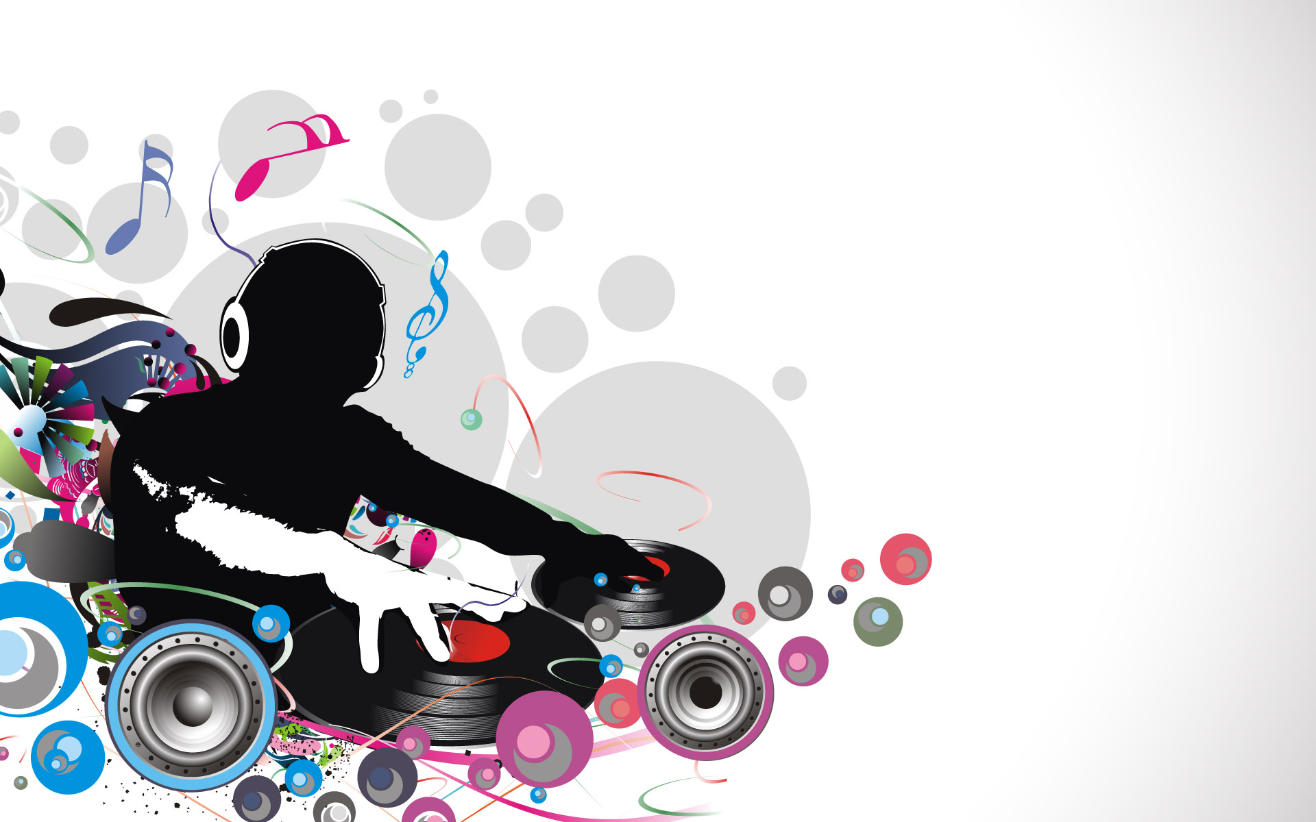 Music Vector Wallpaper Music Vector Wallpapers - Dj Photo Download Hd , HD Wallpaper & Backgrounds
