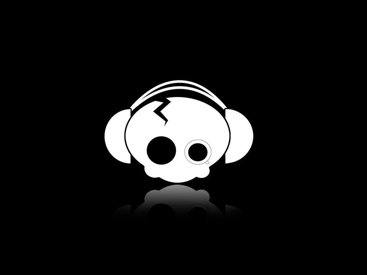Chibi Dj Sona Concussive - Cute Skull With Headphones , HD Wallpaper & Backgrounds