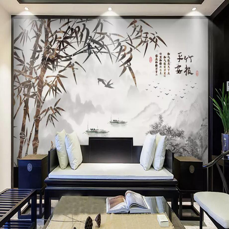 Decorative Wallpaper Series Bamboo Newspaper Ping An - Mural , HD Wallpaper & Backgrounds