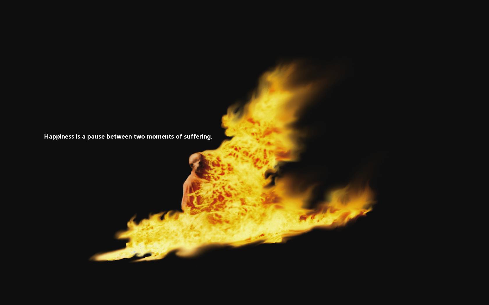 Happy Fire Burning Quotes Suicide Wallpaper , HD Wallpaper & Backgrounds