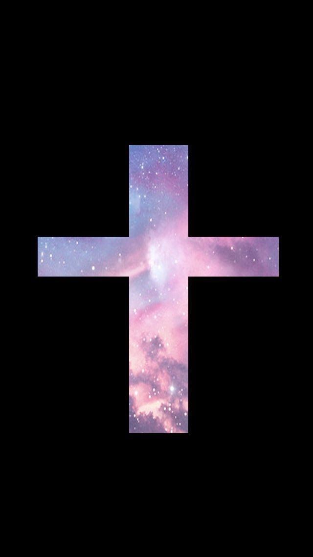 Iphone Wallpaper Cross Sign - Galaxy Cross Phone Background , HD Wallpaper & Backgrounds