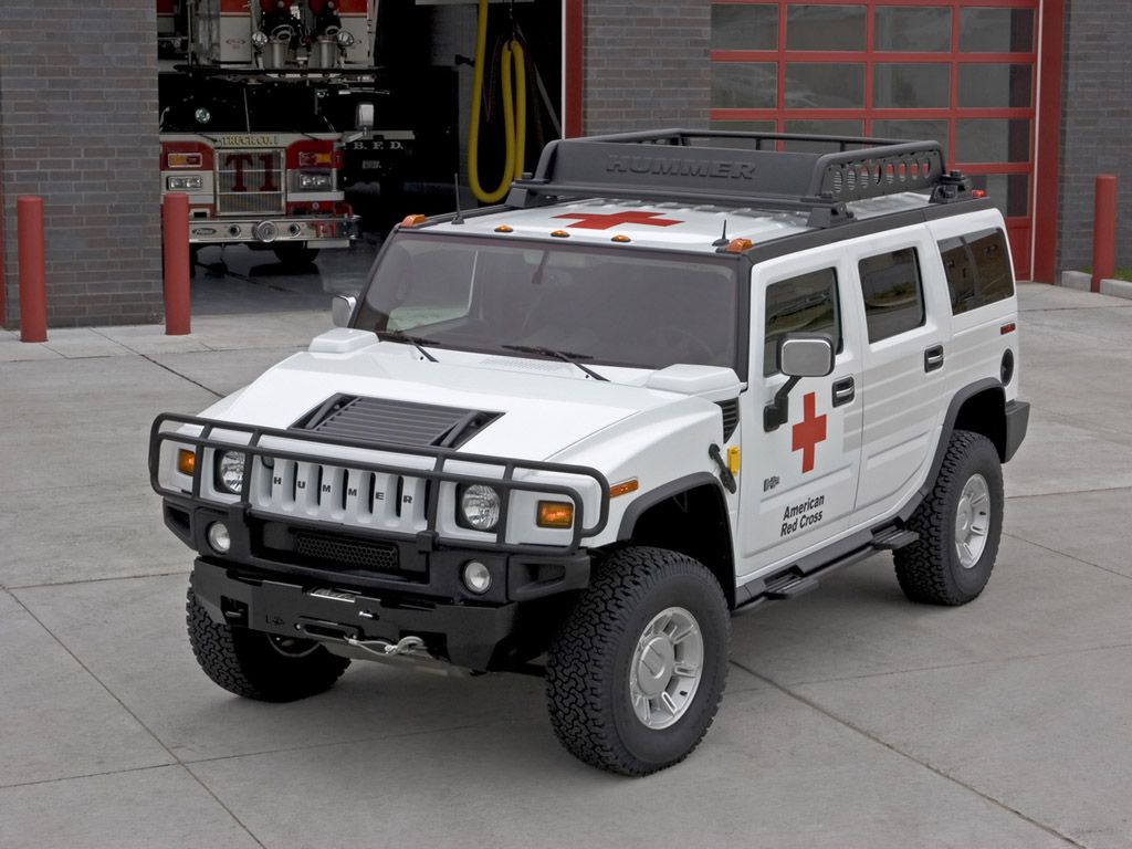 2005 Hummer H2 American Red Cross Emergency Response - Red Cross Hummer , HD Wallpaper & Backgrounds