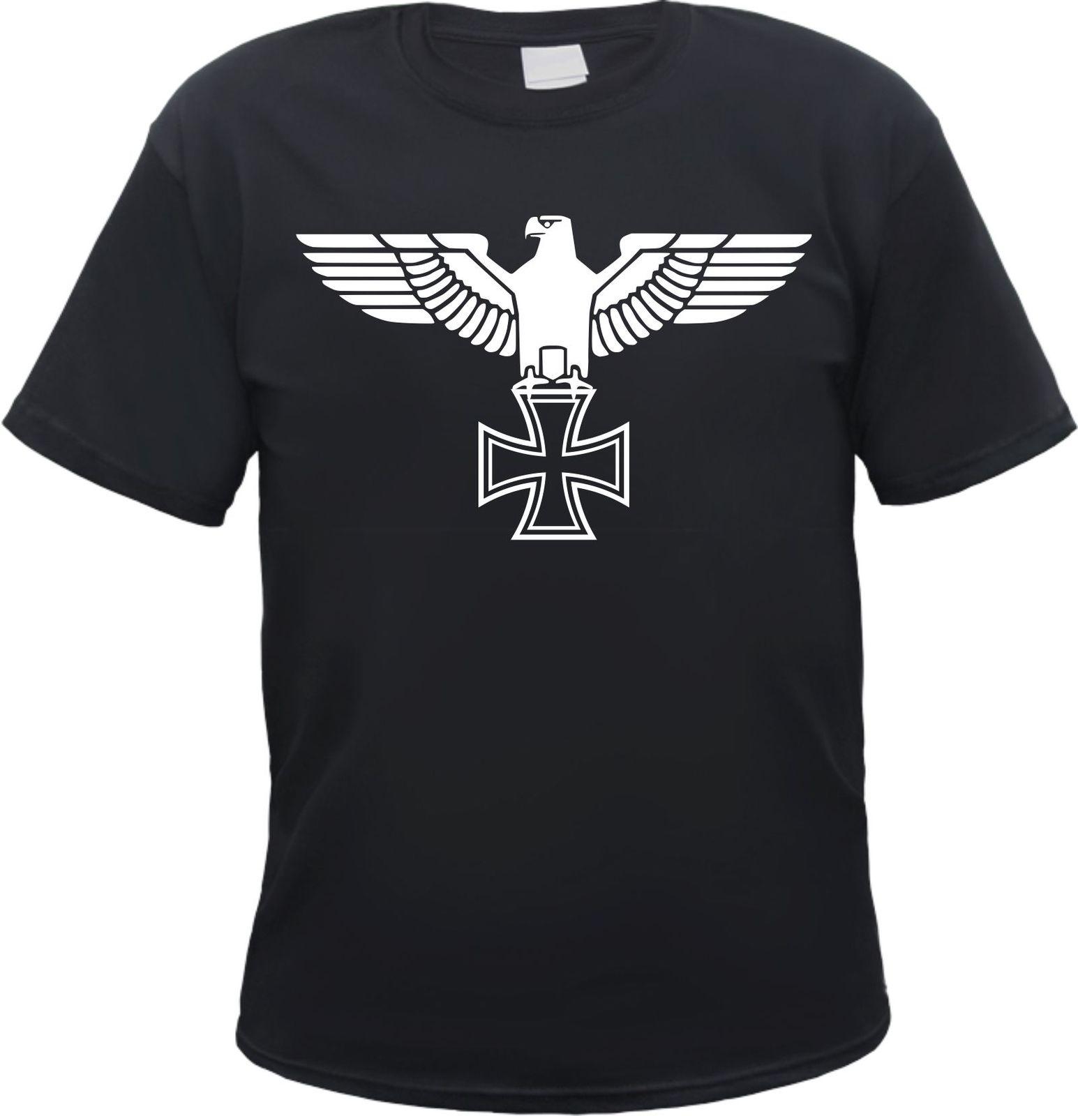 Imperial Eagle T Shirt Iron Cross S To 3xl Black / - T Shirt Birthday Funny , HD Wallpaper & Backgrounds
