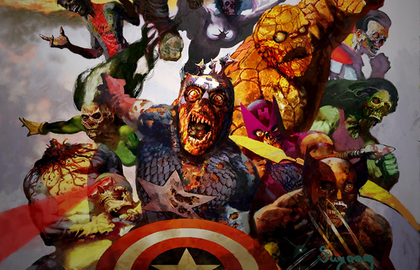 Wallpaper - Avengers Zombies , HD Wallpaper & Backgrounds