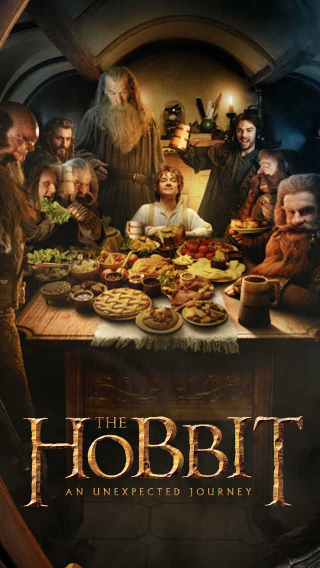 The Hobbit Iphone 5 Wallpaper - Unexpected Party The Hobbit , HD Wallpaper & Backgrounds