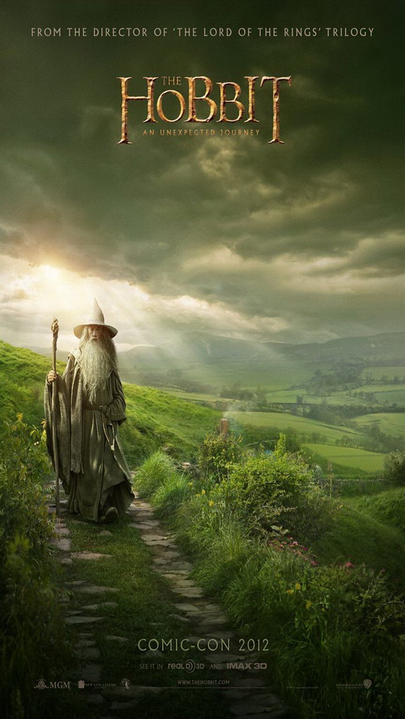 The Hobbit An Unexpected Journey Iphone 5 Wallpaper - Hobbit 2012 Movie Poster , HD Wallpaper & Backgrounds