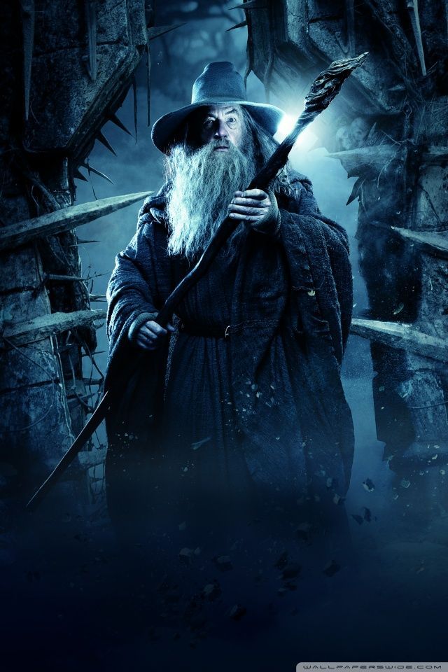 The Hobbit Iphone Wallpaper - Gandalf Hd , HD Wallpaper & Backgrounds