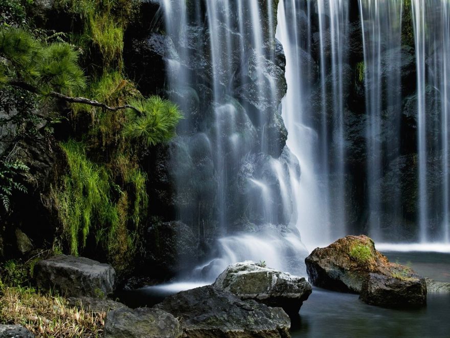 Waterfall Desktop Background 2153440 Hd Wallpaper