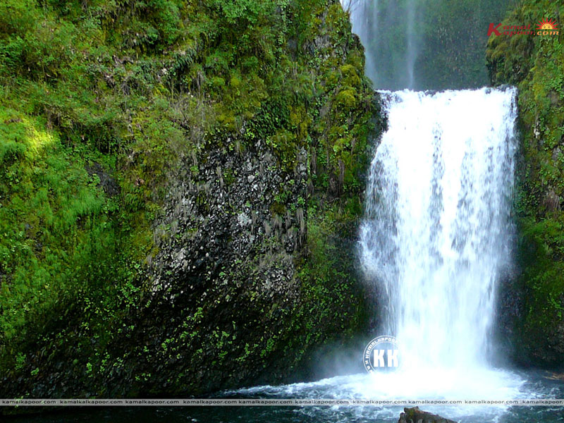 Waterfall Wallpaper - Multnomah Falls , HD Wallpaper & Backgrounds