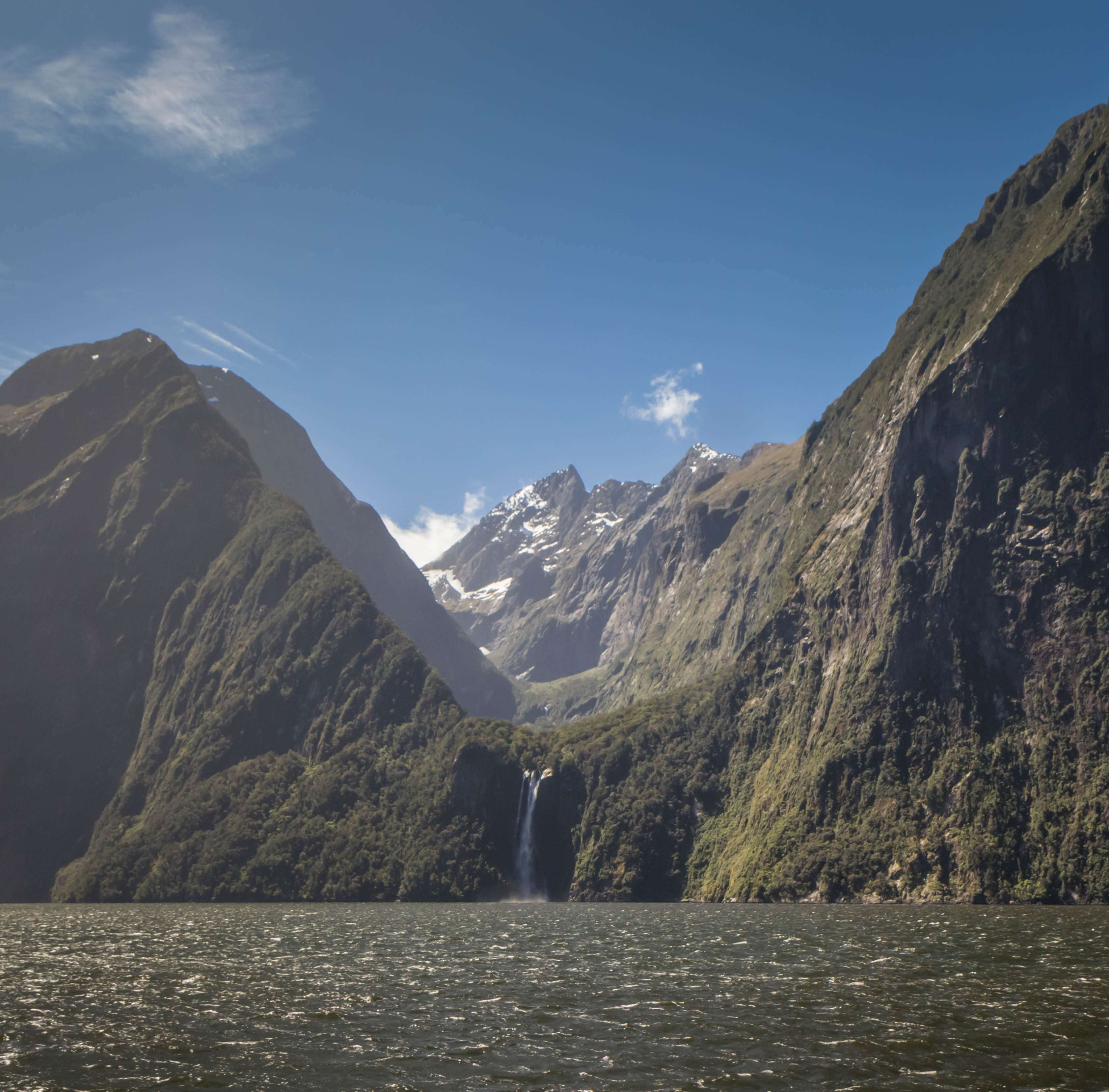 Milford Sound, Mountains, New Zealand, Waterfall Wallpaper - Summit , HD Wallpaper & Backgrounds