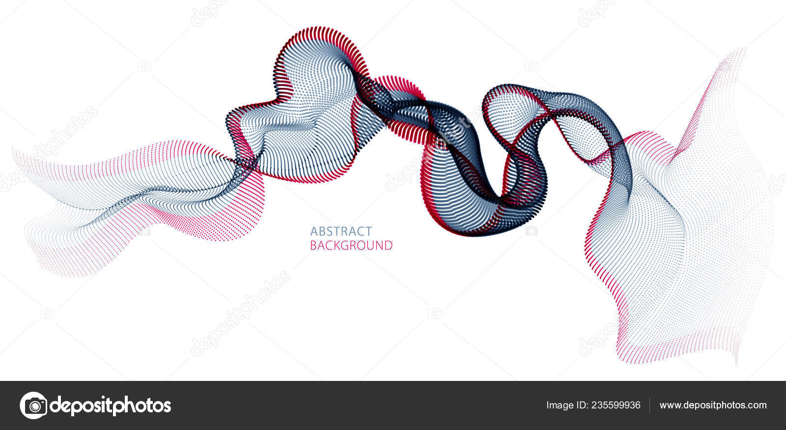 3d Particles Mesh Array, Sound Wave Flowing, Round - Illustration , HD Wallpaper & Backgrounds