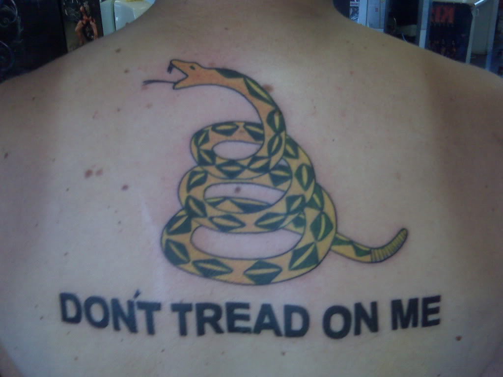 Don T Tread On Me Tattoo - Dont Tread On Me Tattoo , HD Wallpaper & Backgrounds