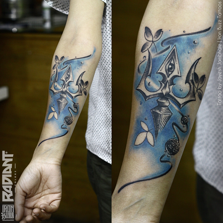 Amazing Lord Shiva Tattoo Ideas Beguiling Mahakal Tattoos - Full Hand Tattoo Of Lord Shiva , HD Wallpaper & Backgrounds