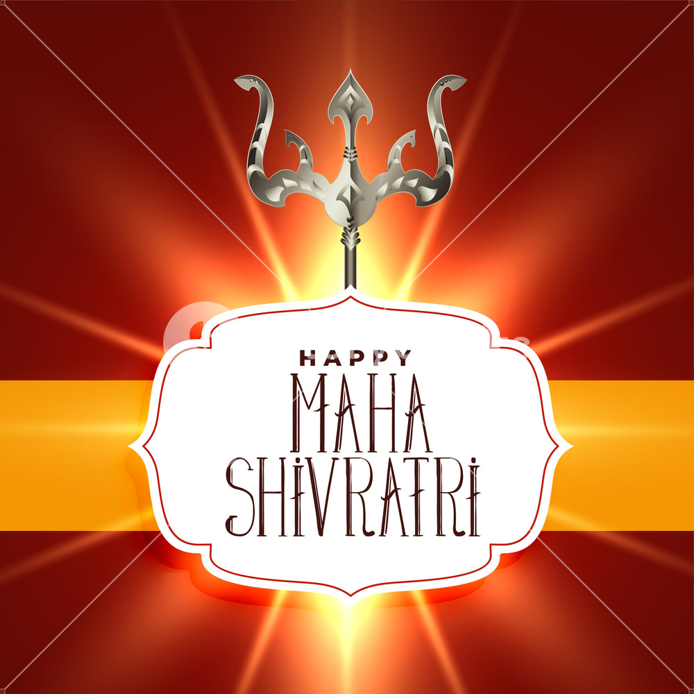 Lord Shiva Trishul On Glowing Shivratri Background - Shiva , HD Wallpaper & Backgrounds