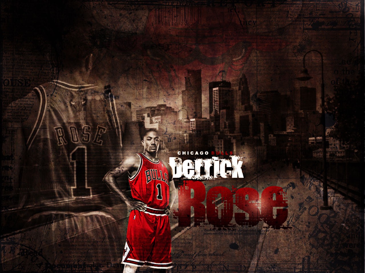 Derrick Rose Chicago Bull Wallpaper Hd - Derrick Rose Mvp , HD Wallpaper & Backgrounds