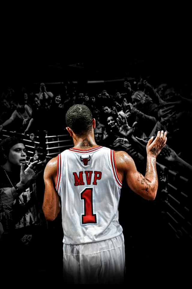 Derrick Rose Chicago Bulls Iphone-android Wallpaper - Derrick Rose Wallpaper Mobile , HD Wallpaper & Backgrounds