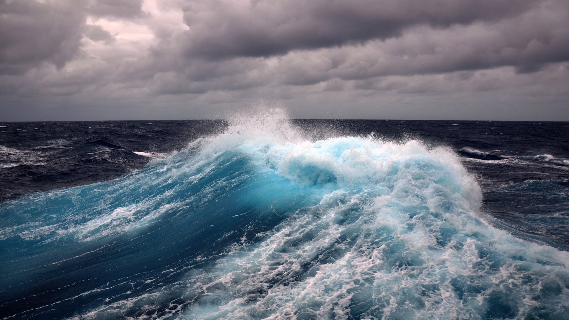 Widescreen - Wind Storm In Sea , HD Wallpaper & Backgrounds