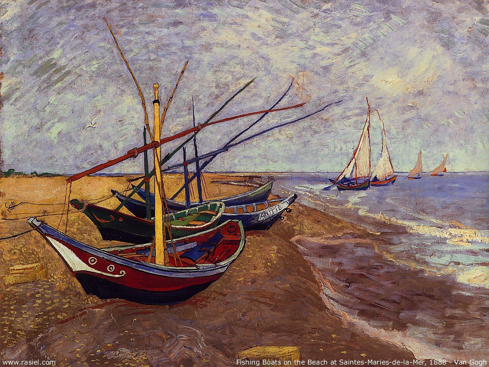 Vincent Van Gogh Wallpapers - Van Gogh Saintes Maries De La Mer , HD Wallpaper & Backgrounds