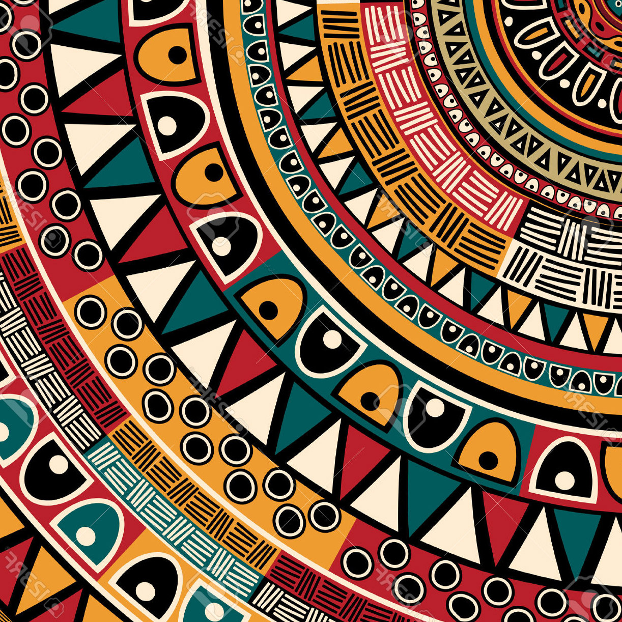 Colorful Tribal Wallpaper - African Print Hd , HD Wallpaper & Backgrounds