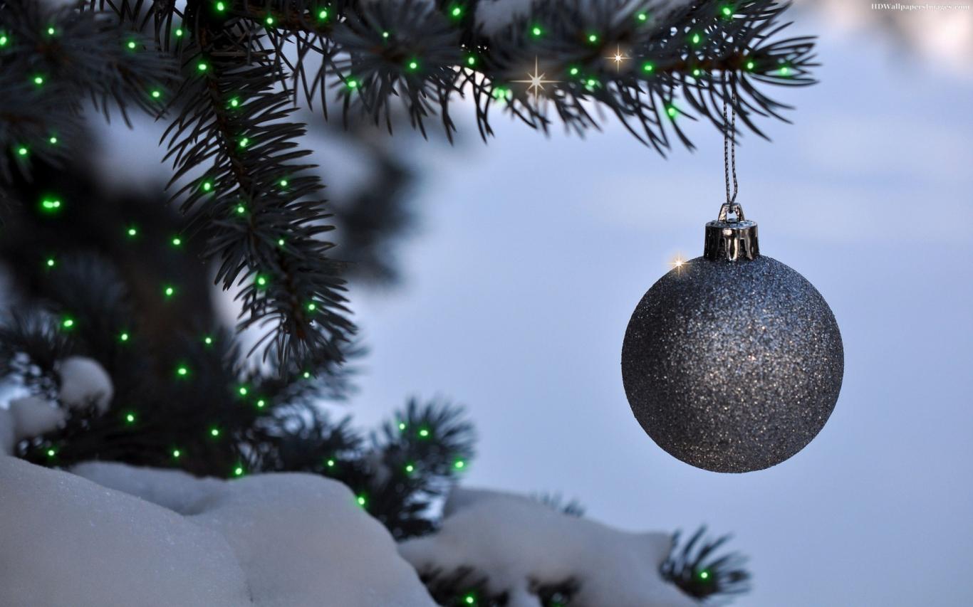 Download Merry Christmas Dark Black Ball Images Wallpaper - Christmas Ornament , HD Wallpaper & Backgrounds