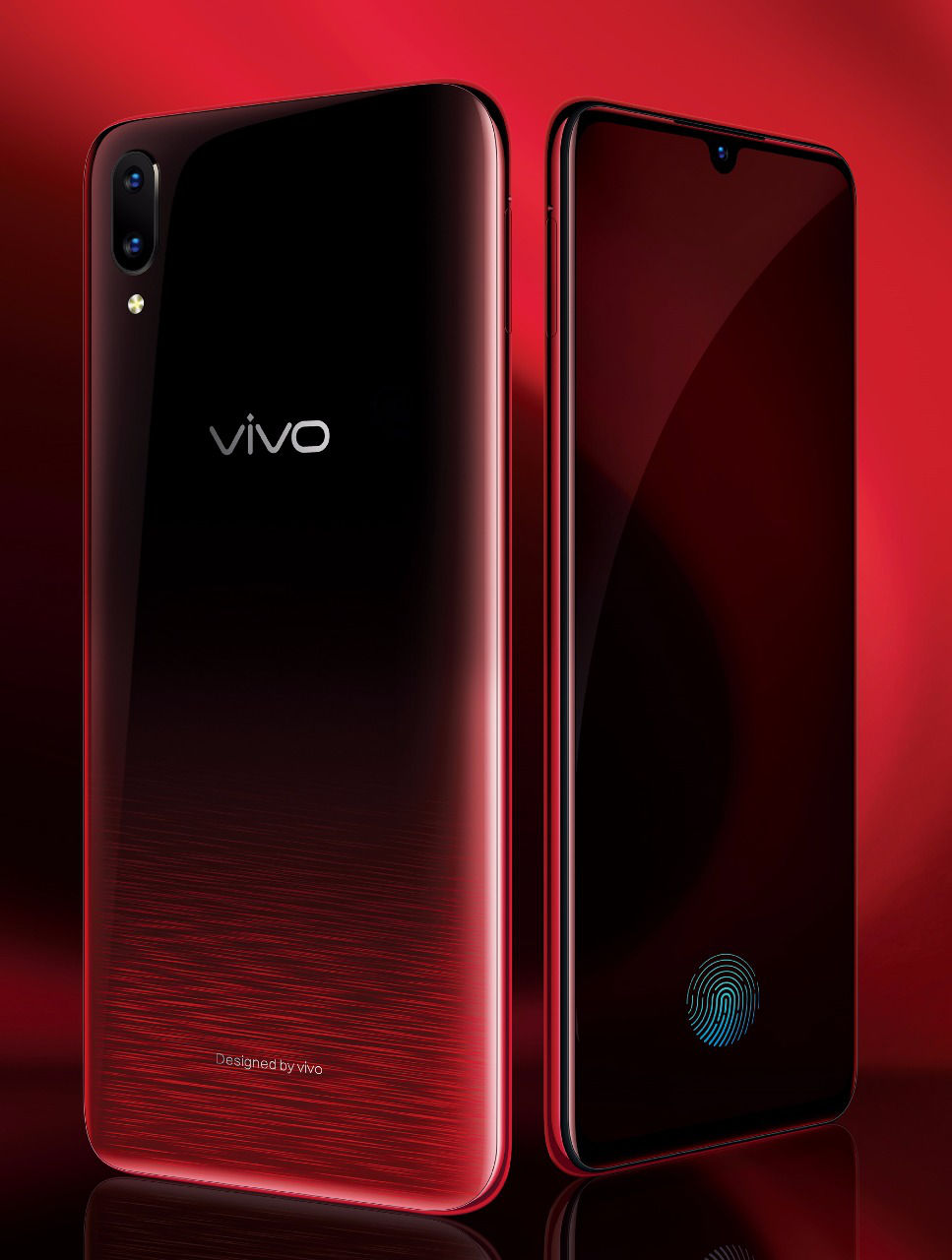 Vivo V11 Pro Supernova Red Colour - Supernova Red Vivo V11 Pro , HD Wallpaper & Backgrounds