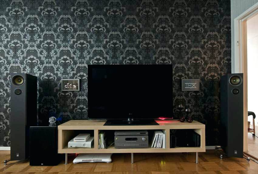 Room Wallpapers - Dark Wallpaper Living Room Ideas , HD Wallpaper & Backgrounds