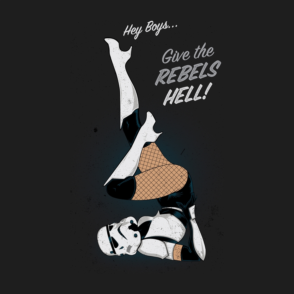 Stormtrooper Pin Up Girl Style Ipad Air Wallpaper - Give The Rebels Hell , HD Wallpaper & Backgrounds