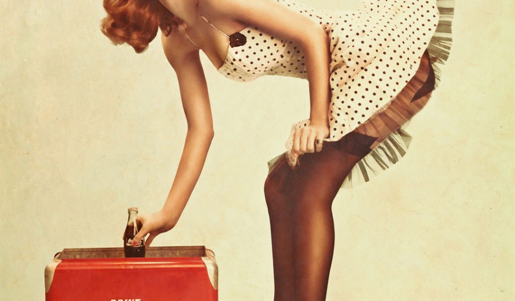 Coca Cola Pin Up Girl Iphone 6 Plus Hd Wallpaper - Pin Up Boudoir Vintage , HD Wallpaper & Backgrounds