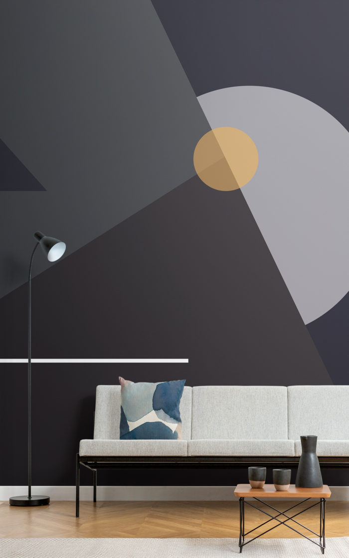 M#century Modern Geometric Wallpaper - Studio Couch , HD Wallpaper & Backgrounds