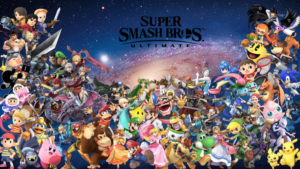Super Smash Bros Ultimate Wallpaper Super Smash Bros - Super Smash Bros Ultimate Roster , HD Wallpaper & Backgrounds