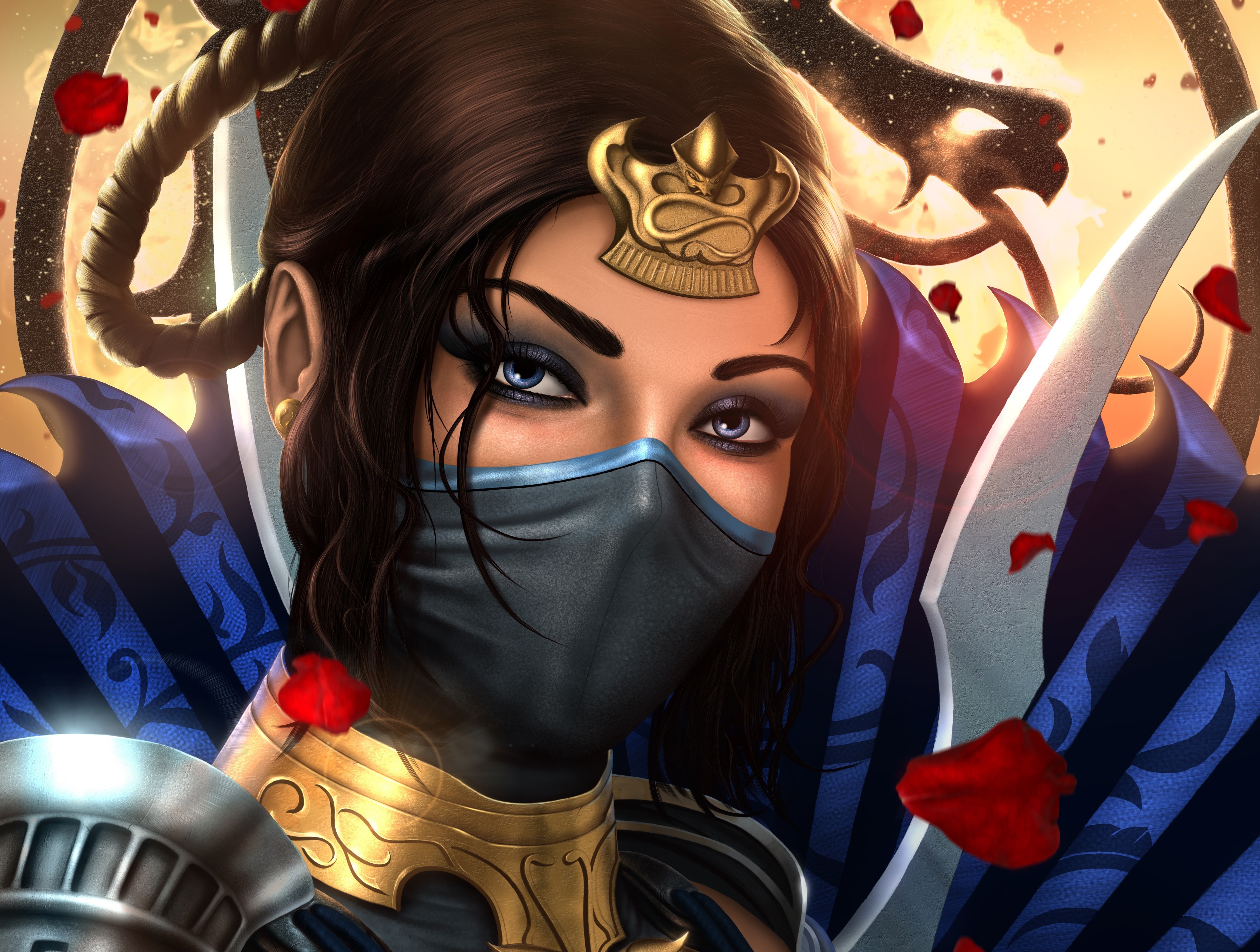 Original Resolution Popular - Kitana Mortal Kombat Face , HD Wallpaper & Backgrounds