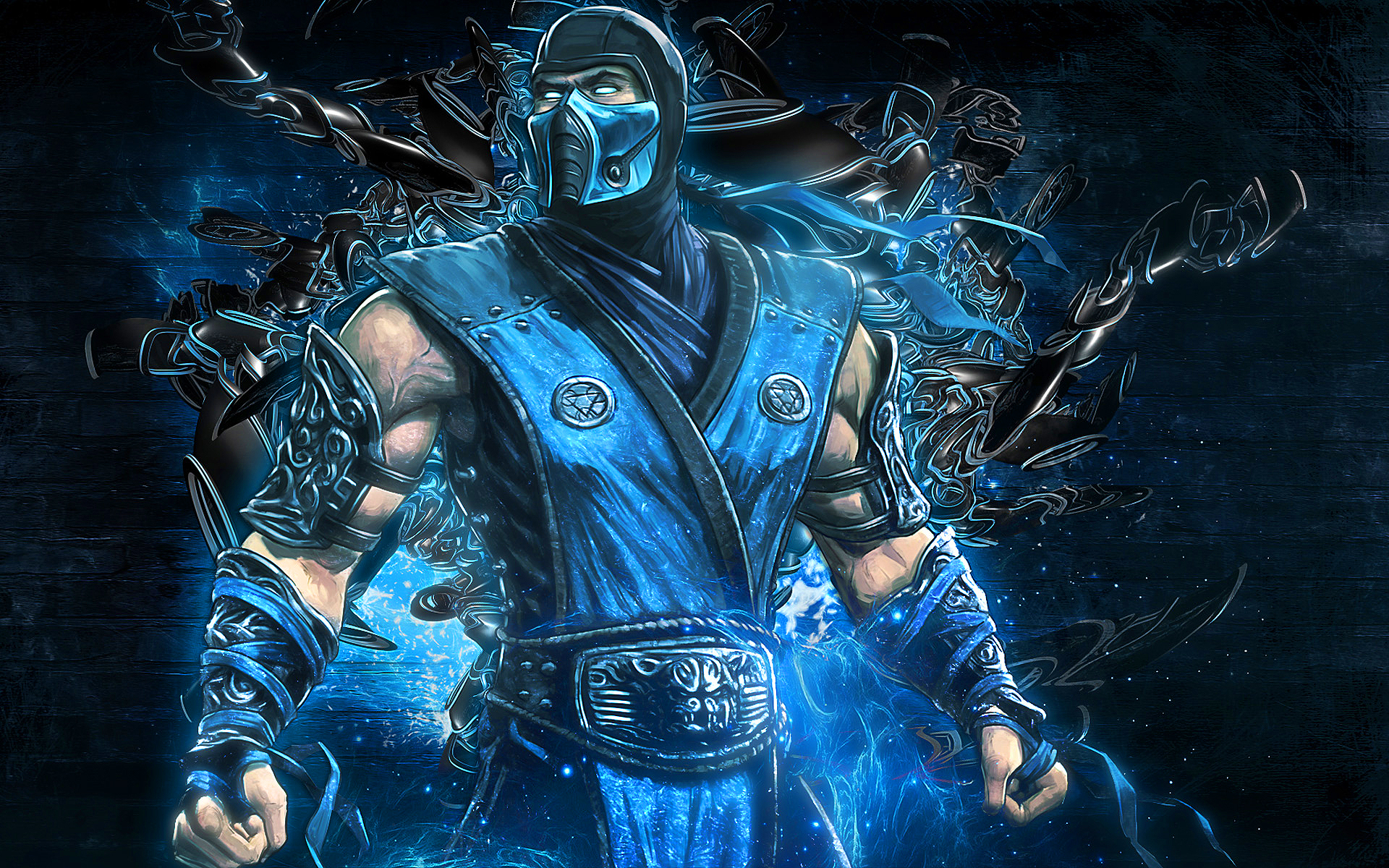 Mortal Kombat 9 Sub Zero And Kitana Wallpaper 1 - Sub Zero Mortal Kombat Cool , HD Wallpaper & Backgrounds