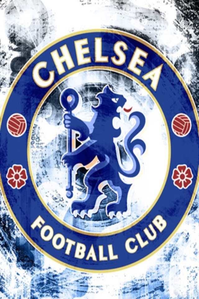 Chelsea Fc Logo In Grudge Background Iphone Wallpaper - Chelsea Fc , HD Wallpaper & Backgrounds