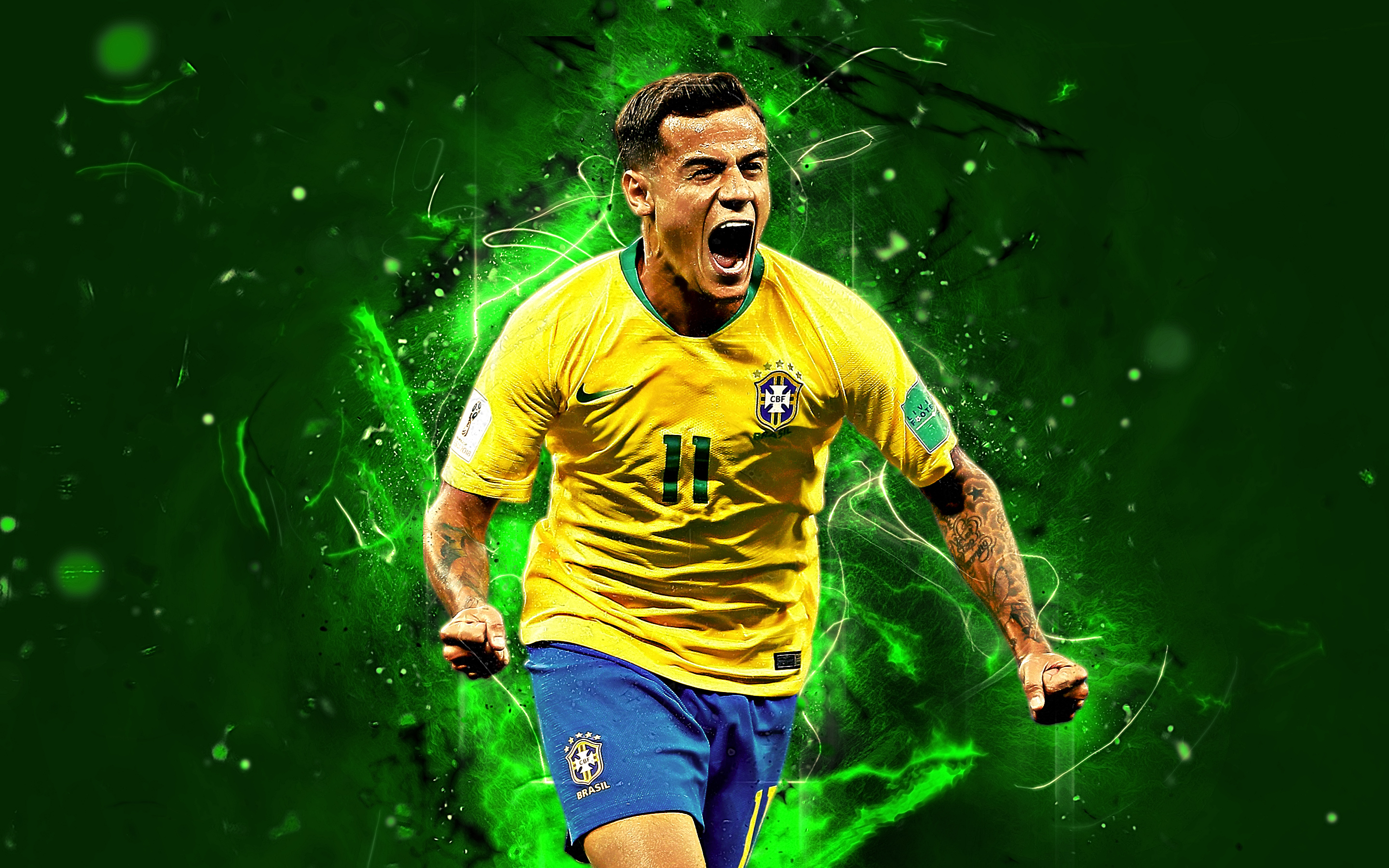 Philippe Coutinho - Brasil - Coutinho Background , HD Wallpaper & Backgrounds