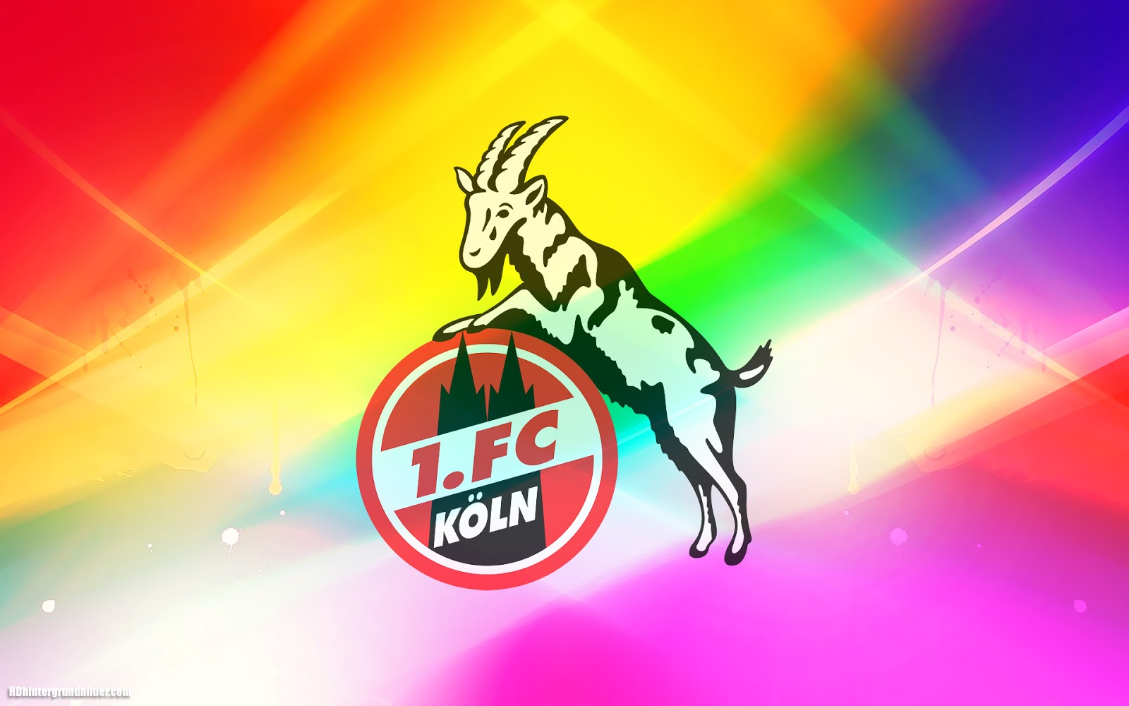 Fc Köln Wallpaper Mit Logo Und Schönen Farben - Fc Köln Logo Png , HD Wallpaper & Backgrounds