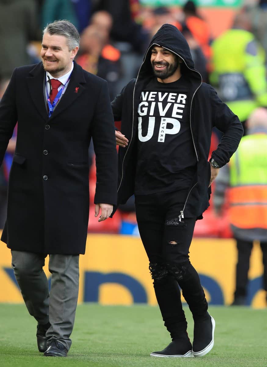 The Visitors Played Like A Team Who Were Already Thinking - Mo Salah Never Give Up T Shirt , HD Wallpaper & Backgrounds