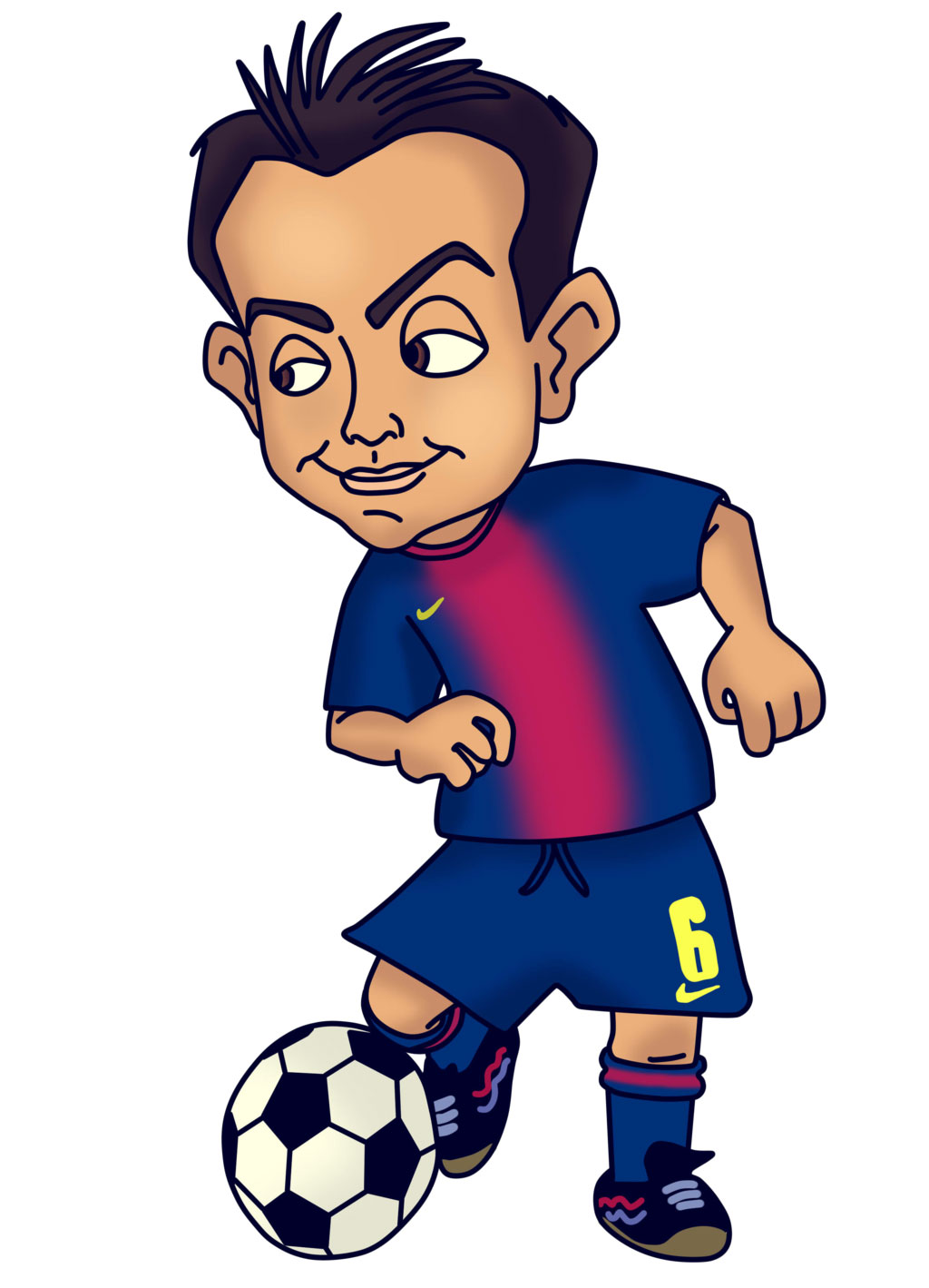 Funny Wallpaper Barcelona Fc - Football Cartoons , HD Wallpaper & Backgrounds