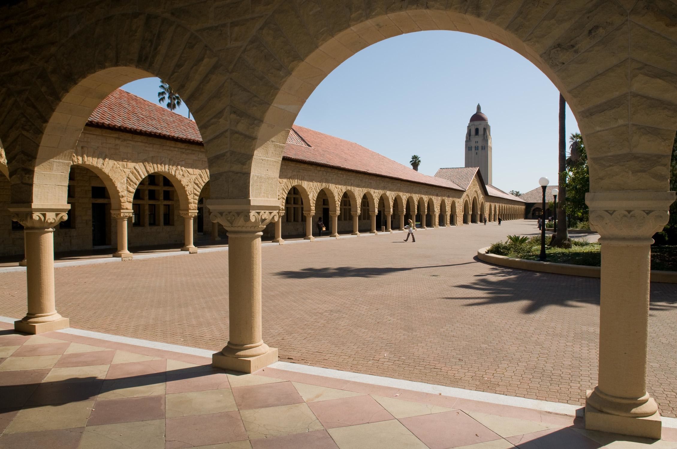 Stanford University Wallpaper - Stanford Courtyard , HD Wallpaper & Backgrounds